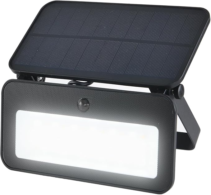 Adjustable Solar - Powered Sensor Flood Light - Removable Battery, Multi - angle Adjustable Outdoor Lighting(Size: 14.3cm×9.7cm×13.3cm )