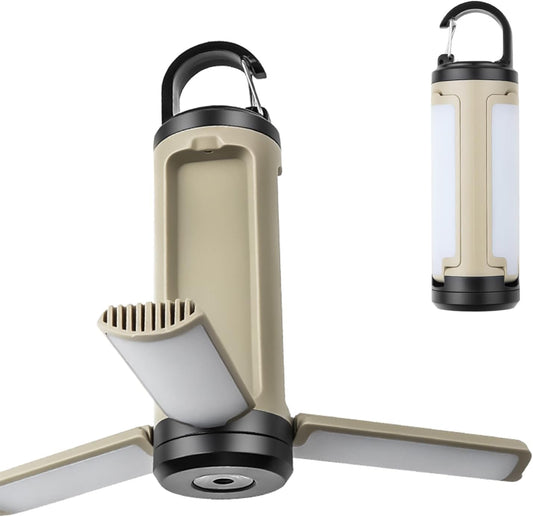 Foldable Multi-Functional Camping Lantern Portable Outdoor Light Waterproof Emergency Tent Lamp with Hanging Hook for Hiking, Fishing, BBQ, and Power Outages