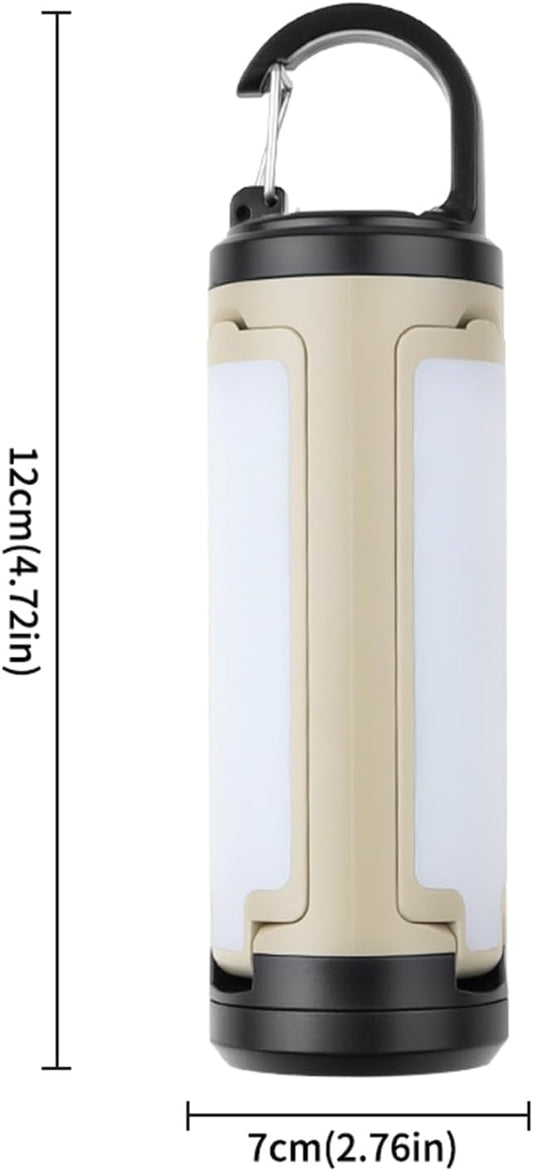 Foldable Multi-Functional Camping Lantern Portable Outdoor Light Waterproof Emergency Tent Lamp with Hanging Hook for Hiking, Fishing, BBQ, and Power Outages