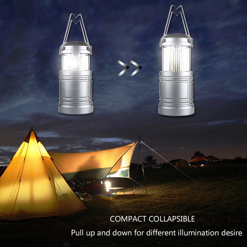 Foldable Handheld Camping Light - Dual - Mode Storage, High - Brightness LED, Portable Outdoor Lighting（Folded Size: 3.5 inches×3.4 inches×5.04 inches；Unfolded Size: 3.5 inches×7.4 inches×10.12 inches ）